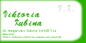 viktoria kubina business card